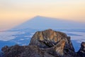 VictoriaÃ¢â¬â¢s peak of Mount Kinabalu Royalty Free Stock Photo